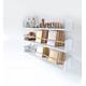 White Floating Shelves Nursery, Scandinavian For Girls Room, Cute Shelf With Rod, Wall Bookshelf Kids, Bookshelves