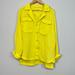 Free People Tops | Free People Yellow Button Front Shirt Size Xs Women | Color: Yellow | Size: Xs