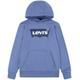 Kapuzensweatshirt LEVI'S KIDS "LVB BATWING SCREENPRINT HOODIE" Gr. 16 (176), blau (colony blue) Jungen Sweatshirts