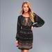 Free People Dresses | Free People Coryn Mini Dress Skater Open Back Size 0 Nwt | Color: Black | Size: 0