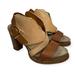 Anthropologie Shoes | Anthropologie Coqueterra Sanne Leather Heels Sandals Size 37 | Color: Brown/Tan | Size: 7