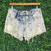 Jessica Simpson Shorts | Jessica Simpson Distressed Acid Wash Denim Ranger Jean Shorts Sz 27 | Color: Blue/White | Size: 27