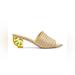 Kate Spade Shoes | Kate Spade New York Raffia Mules | Color: Tan/Yellow | Size: 9