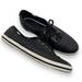 Kate Spade Shoes | Kate Spade Keds Black Leather Sneaker Shoes Women’s Size 8 Lace Up | Color: Black | Size: 8