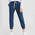 Levi's Jeans | Levis Womens Jet Set Denim Jogger Pants Drawstring Waist Crop Jeans Size L | Color: Blue | Size: Large