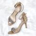 Jessica Simpson Shoes | Jessica Simpson Maclin Nude Patent Leather Jewel Embellished Strappy Sandals 8m | Color: Cream/Tan | Size: 8