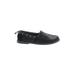 BOBS By Skechers Flats: Slip On Chunky Heel Casual Black Solid Shoes - Women's Size 7 - Round Toe