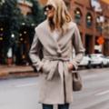 Zara Jackets & Coats | New Zara Winter Lapel Hooded Wrap Belted Long Coat With Pockets Size Xs | Color: Tan | Size: Xs