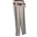 Zara Pants & Jumpsuits | 3/$15 Zara Off White High Waist Paperbag Trouser Pants With Belt | Color: Cream/Tan | Size: S