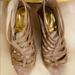 Michael Kors Shoes | Michael Kors Summer Heels | Color: Tan | Size: 7 M Run Bit Big