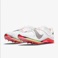 Nike Shoes | Nike Air Zoom Lj Elite Long Jump Rawdacious White Pink Volt Dj5258-100 M | Color: Pink/White | Size: 13