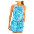 Lilly Pulitzer Pants & Jumpsuits | Lilly Pulitzer Lily Pulitzer Lala Romper Size S Blue | Color: Blue | Size: S