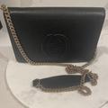 Gucci Bags | Gucci Soho Mini Black Round Light Gold Disco Zip Italy Leather Handbag/ Wallet | Color: Black | Size: Os