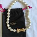Kate Spade Jewelry | Kate Spade Oversize Pearl Necklace | Color: Cream/Gold | Size: Os