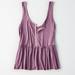 American Eagle Outfitters Tops | Ae Soft & Sexy Babydoll Tank Top | Color: Purple | Size: Xxs