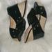 Jessica Simpson Shoes | Jessica Simpson Wedge Sandals | Color: Black/Tan | Size: 7.5