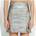 Free People Skirts | Free People Holding Onto A Dream Coated Mini Skirt | Color: Silver | Size: 0