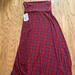 Lularoe Skirts | Lularoe Maxi Skirt Nwt | Color: Blue/Red | Size: S