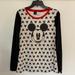 Disney Tops | Disney Mickey Mouse Top, Baseball Tee Shirt, Size M | Color: Black/Red | Size: M