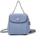 Coach Bags | Coach Convertible Pebble Leather Mini Backpack Turnlock Cornflower Blue C5677 | Color: Blue/Silver | Size: Os