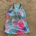 Lilly Pulitzer Tops | Lilly Pulitzer Printed Active Tank | Color: Tan | Size: S