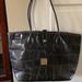 Dooney & Bourke Bags | Dooney And Burke Croc Embossed Leather Tote | Color: Black | Size: Os