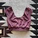 Free People Intimates & Sleepwear | Free People Movement Purple Bra Top With Textured Band - So Cute | Color: Purple | Size: M