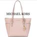 Michael Kors Bags | Michael Kors Charlotte Large Leather Top-Zip Bag | Color: Gold/Pink | Size: Large 15”W X 10”H X 4.75”D