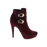 G by GUESS Ankle Boots: Burgundy Shoes - Women's Size 10