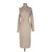 Andree by UNIT Casual Dress - Sweater Dress: Tan Marled Dresses - Women's Size Small