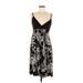 AGB Casual Dress V Neck Sleeveless: Brown Dresses - Women's Size 8