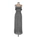 Ann Taylor LOFT Casual Dress - Maxi: Gray Marled Dresses - Women's Size 6 Petite