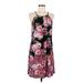 Janette Fashion JOHN 3:16 Casual Dress: Black Floral Dresses - Women's Size Medium