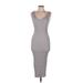 Forever 21 Casual Dress - Midi: Gray Dresses - Women's Size Medium