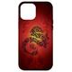 Hülle für iPhone 15 Pro Max Chinesischer Drache rot Ornament orientalische antike asiatische Kunst