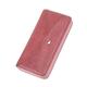 MBACODAI Leather Wallet Women Long Clutch Fashion Ladies Purses Card Holder Zipper Coin Pocket (Color : Pink)