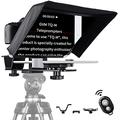 GVM Autocue Teleprompter for ipad Smartphone Tablet DSLR Camera Portable 10.5" Teleprompter Kit with Remote Control & App, Colorless Spectroscope, HD Wide-Angle Lens for Live Streaming/Interviews