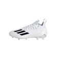 adidas Adizero Primeknit Mens Football Cleats in White and Silver