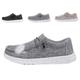 Mens Casual Slip on Shoes Walking Trainers Mens Casual Shoes Deck Shoes for Men Casual Shoes Lightweight Trainers Mens Trainers Casual Comfortable Shoes with Low Arch Support,Gray,44/270mm