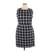 Old Navy Casual Dress: Black Plaid Dresses - Women's Size 2X-Large