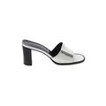 Gucci Heels: Slip-on Chunky Heel Casual White Shoes - Women's Size 35.5 - Open Toe