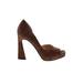 Jessica Simpson Heels: Brown Animal Print Shoes - Women's Size 8