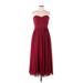 Jenny Yoo Collection Cocktail Dress: Burgundy Dresses - Women's Size 10 Petite