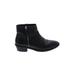 J.Crew Ankle Boots: Black Solid Shoes - Women's Size 6 1/2 - Round Toe