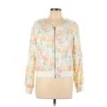 Candie's Jacket: Short White Floral Jackets & Outerwear - Women's Size Large