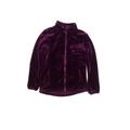 32 Degrees Fleece Jacket: Purple Solid Jackets & Outerwear - Kids Girl's Size 10