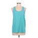 Athleta Active Tank Top: Teal Activewear - Women's Size Large