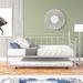 Metal Twin Daybed with Trundle,Heavy-duty Metal,Noise Reduced,Trundle for Flexible Space,Vintage Style,No Box Spring Needed