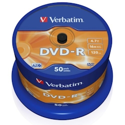 Verbatim DVD-R 43548 Spindle 16x 4.7 GB 50 Stück