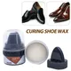 40g Multi-functional White/Black Shoe Polish Colorless Light Shoes Rub Leather Cleaner Shoes Brush